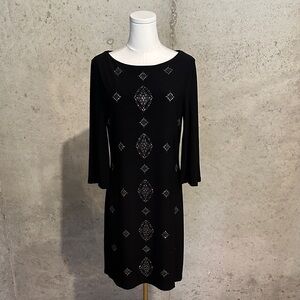 White House Black Market Black Studded Dress | Cocktail / Party | Women’s Medium